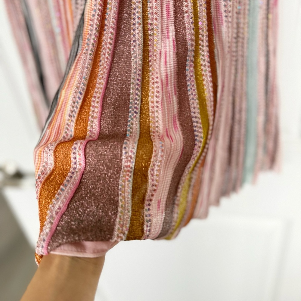 Like new Missoni Pleated sleeveless mini-dress with sequins $1,530 44 - Picture 8 of 10